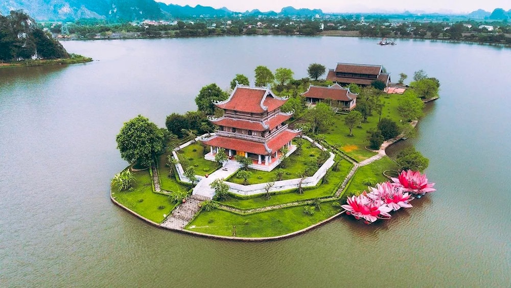Vang Pagoda from above - a peaceful spot for those intrigued in religion